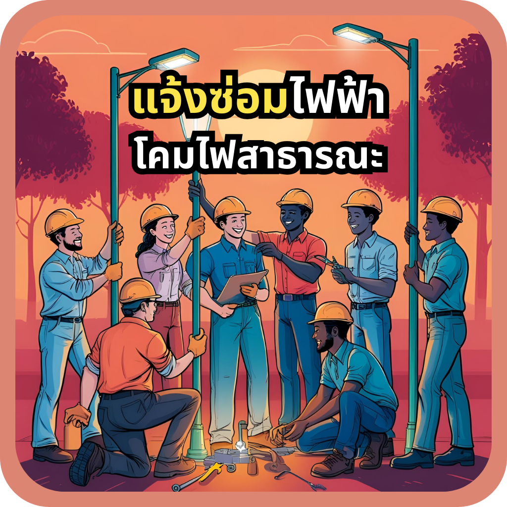 แจ้งซ่อมไฟฟ้าโคมไฟสาธารณะ